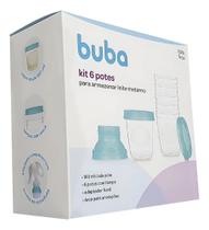 Kit 6 Potes Para Armenar Leite Materno Da Buba Bebe 180Ml Kit 6 Potes Para Armenar Leite Materno Da Buba Bebe 180Ml