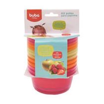 Kit 6 Potes Para Papinha Buba Rosa - 6758