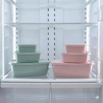 Kit 6 Potes Plásticos Retangulares Herméticos BPA Free Vai ao Microondas e Freezer