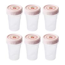 Kit 6 Potes Porta Mantimentos 90ml Tampa Rosca Rosa Organizador Temperos Condimento Cozinha Kit 6 Potes Porta Mantimentos 90ml Tampa Rosca Rosa Organizador Temperos Condimento Cozinha