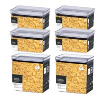 Kit 6 potes retangular lumini paramount tamanhos Kit 6 potes retangular lumini paramount tamanhos