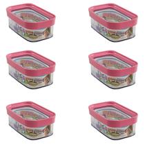 Kit 6 Potinhos Hermético Lanche Escolar Infantil P Lancheira E Fruta Kit 6 Potinhos Hermético Lanche Escolar Infantil P Lancheira E Fruta