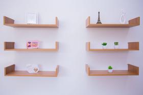 Kit 6 Prateleiras U Mdf 40x25 Freijó Nicho Livros Revista