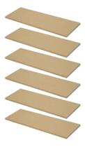 Kit 6 Prateleleiras De Madeira Mdf Crúa - JWS360º