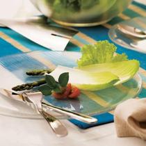 Kit 6 Prato Diamante Raso Redondo 23CM Jantar Refeição Duralex