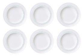 Kit 6 Prato Fundo Tramontina Monocroma em Porcelana Decorada 23 cm Kit 6 Prato Fundo Tramontina Monocroma em Porcelana Decorada 23 cm