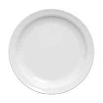 Kit 6 Prato Nadir Duralex Opaline Gourmet Raso 23,5cm Branco Redondo Vidro Temperado