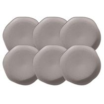 Kit 6 Prato Raso Classhome Ceramica Reativo - Concreto