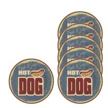 Kit 6 Pratos Burguer Hot Dog Collection Alleanza