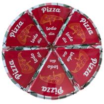 Kit 6 Pratos de Pizza 22cm Triangular Melamina