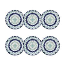 Kit 6 Pratos de Sobremesa 18cm Donna Lola Cerâmica Oxford Kit 6 Pratos de Sobremesa 18cm Donna Lola Cerâmica Oxford