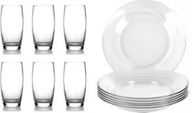 Kit 6 Pratos Fundos Astral E 6 Copos Oca Nadir