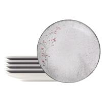Kit 6 Pratos Fundos Porcelana 21cm Tramontina Floralis Sopas Caldos Risoto Mesa Posta Kit 6 Pratos Fundos Porcelana 21cm Tramontina Floralis Sopas Caldos Risoto Mesa Posta