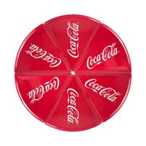 Kit 6 Pratos Pizza Coca Cola De Melamina 22cm - Vermelho - Hauskraft