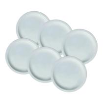 Kit 6 pratos Raso de Mesa Jantar Ceramica Porcelart 2 linha