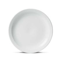 Kit 6 Pratos Raso de Porcelana Pro Gourmet 27 Cm Branco