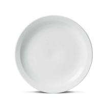 Kit 6 Pratos Raso De Porcelana Pro Gourmet 27 Cm Branco