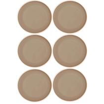 Kit 6 Pratos Raso Melamina Class Bege 27cm Wolff Cozinha Servir Mesa Posta Jantar Almoço Kit 6 Pratos Raso Melamina Class Bege 27cm Wolff Cozinha Servir Mesa Posta Jantar Almoço