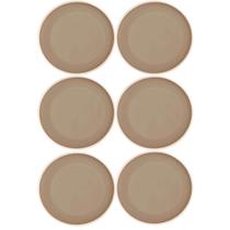 Kit 6 Pratos Raso Melamina Class Bege 27cm Wolff Cozinha Servir Mesa Posta Jantar Almoço Kit 6 Pratos Raso Melamina Class Bege 27cm Wolff Cozinha Servir Mesa Posta Jantar Almoço