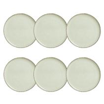 Kit 6 Pratos Raso Moderno Porcelana 27 cm