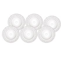 Kit 6 pratos raso vdo 15cm Kit 6 pratos raso vdo 15cm
