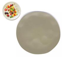 Kit 6 Pratos Rasos Bambu Pp 27Cm Elegância Mesa Posta