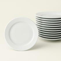 Kit 6 Pratos Sobremesa Tramontina Paola Porcelana 21 cm