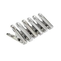 Kit 6 Prendedores Pregadores De Embalagem De Inox