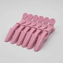 Kit 6 Presilhas Prendedor De Cabelo Bico Jacaré Crocodilo Presilha Cabeleireiro Penteado Rosa Kit 6 Presilhas Prendedor De Cabelo Bico Jacaré Crocodilo Presilha Cabeleireiro Penteado Rosa
