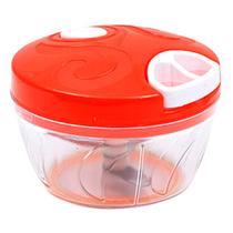 Kit 6 Processador Triturador Manual 3 Laminas Moedor Alho 500ml