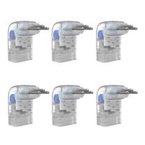 Kit 6 Protetor Contra Surtos 3 Pinos 10a Transp - Clamper