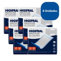 Kit 6 Protetor de Colchão Higifral Descartável G c/5 Kit 6 Protetor de Colchão Higifral Descartável G c/5