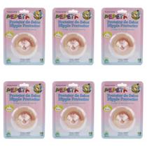 Kit 6 protetor de seios silicone - pepeta