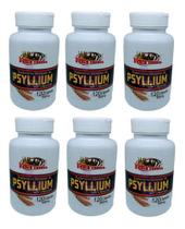 Kit 6 Psyllium 500mg 120 Cápsulas - Rei Terra Kit 6 Psyllium 500mg 120 Cápsulas - Rei Terra
