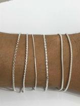 Kit 6 Pulseiras Feminina Prata Legítima 925