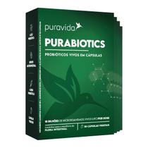 Kit 6 Purabiotics 30 Cáps 18 Bilhões Probióticos Puravida