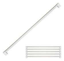 Kit 6 Puxador 480mm Plástico Móveis Gaveta Armário Roupeiro Fosco / Cromado Alça Kit 6 Puxador 480mm Plástico Móveis Gaveta Armário Roupeiro Fosco / Cromado Alça