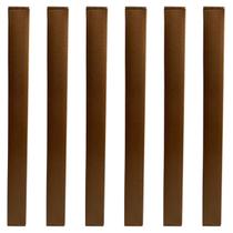 Kit 6 Puxador Slim de Plástico Marrom para Móveis Balcão Cômoda Leve Resistente e de Fácil Instalação Kit 6 Puxador Slim de Plástico Marrom para Móveis Balcão Cômoda Leve Resistente e de Fácil Instalação