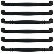 Kit 6 Puxadores Alça Preto Fosco 1767 Grenade Móveis Armários Gavetas Kit 6 Puxadores Alça Preto Fosco 1767 Grenade Móveis Armários Gavetas