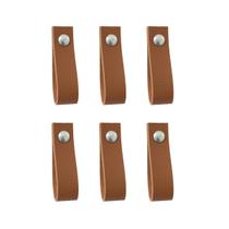 Kit 6 Puxadores em Tecido Sintético Marrom 6x2cm - G4 Magazine
