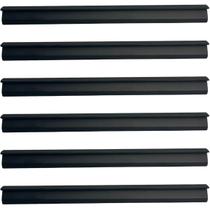 Kit 6 Puxadores para Móveis 20cm Preto Facetato Libero Nuevo Cava Invertida Torralba Kit 6 Puxadores para Móveis 20cm Preto Facetato Libero Nuevo Cava Invertida Torralba