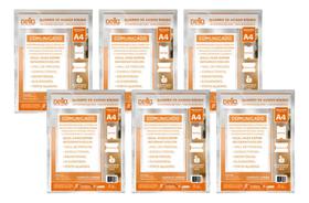 Kit 6 Quadros De Avisos A4 Expositor Cristal Parede Adesivo