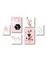 Kit 6 Quadros Decorativos Home Love To Infinity Sala Quarto Kit 6 Quadros Decorativos Home Love To Infinity Sala Quarto