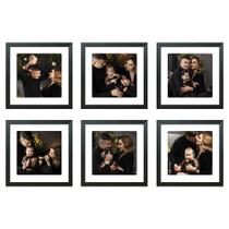 Kit 6 Quadros Porta Retrato Foto 15x15 Paspatur Branca 20x20 Kit 6 Quadros Porta Retrato Foto 15x15 Paspatur Branca 20x20