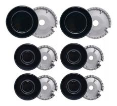Kit 6 Queimadores E 6 Espalhadores Para Fogao Brastemp Kit 6 Queimadores E 6 Espalhadores Para Fogao Brastemp