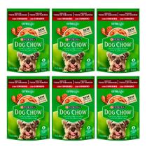 Kit 6 Ração para Cães Dog Chow Purina Extra Life Adultos Sabor Cordeiro Sachê 100g Kit 6 Ração para Cães Dog Chow Purina Extra Life Adultos Sabor Cordeiro Sachê 100g