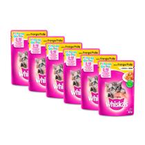 Kit 6 Ração para Gatos Whiskas Filhotes 2-12 Meses Sachê Sabor Frango ao Molho 85g Kit 6 Ração para Gatos Whiskas Filhotes 2-12 Meses Sachê Sabor Frango ao Molho 85g
