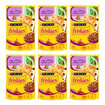 Kit 6 Ração Úmida para Gatos Friskies Adultos Sabor Cordeiro ao Molho em Sachê 85g