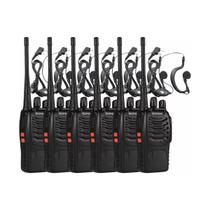 Kit 6 Radio Comunicador 16 Canais Baofeng Bf-777s Talkabout + fone