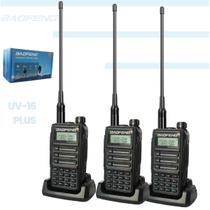 Kit 6 Rádio Comunicador Baofeng UV-16 Walk Talk 8W